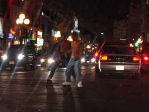 Downtown Toronto after Leafs won the Quarter Finals 15.JPG